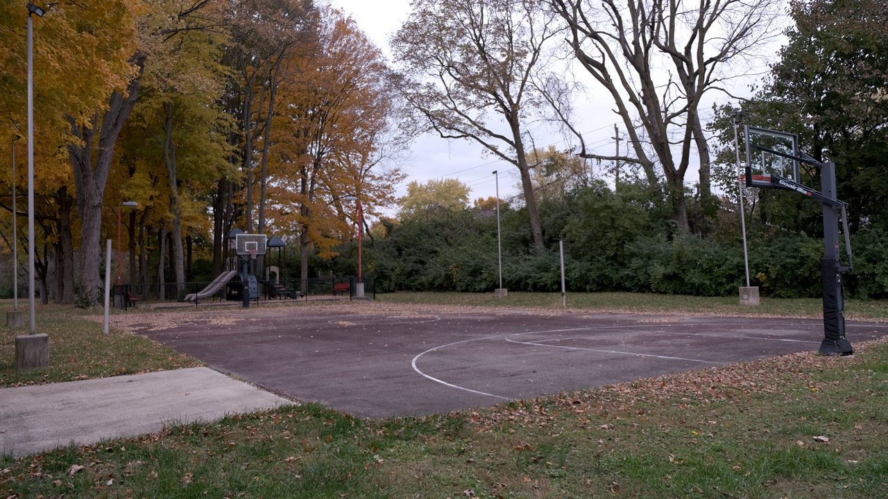 Indy Latvian Center basketball court and playground