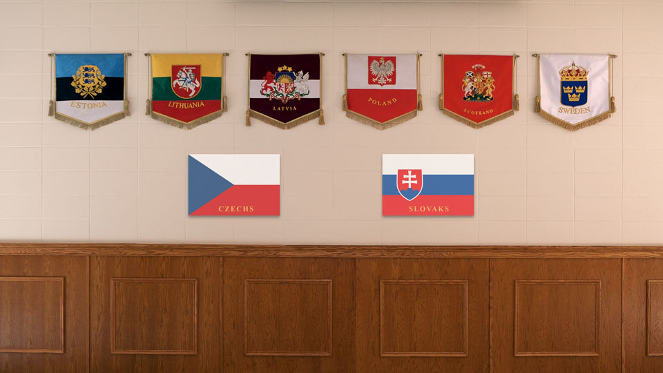 Indy Latvian Center Member organization banners